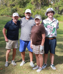 1st Place, Co-Ed Flight: Fred Williams, Bart Elam, Vicki Elam, and Mark Elam